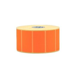 labels on roll, 1000 labels on roll paper, fluorescent orange, permanent adhesive 60 x 40 mm 1 row(s) on 64 mm roll width outside wound on 3 inch roll core recommended print ribbon: wax or wax/resin ribbon per 6 rollen-LO060X040