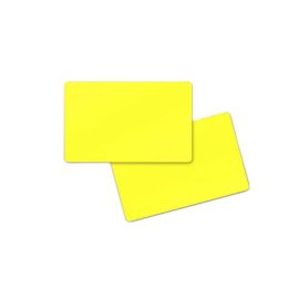 PVC card double-sided yellow matt 86 x 54 x 0.76 mm (500 pieces)-403030M