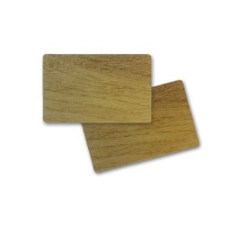 PVC card, wood look on both sides 86 x 54 x 0.76 mm (500 pieces)-PVC-HOLZOPTIK