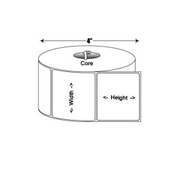 Zebra Labels C25 ( 51x25 ) 2580 Per Rol-> Per 12 Rollen indoos *880199-025D*-BYPOS-1325-4