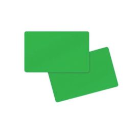 PVC card double-sided green 86 x 54 x 0.76 mm (500 pieces)