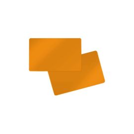 PVC card double-sided orange 86 x 54 x 0.76 mm (500 pieces)
