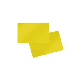 PVC card double-sided yellow 86 x 54 x 0.5 mm (500 pieces)